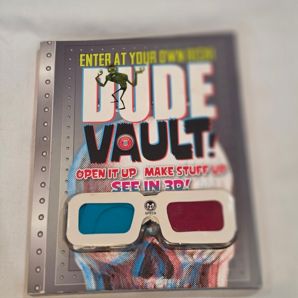 Fine Print Publishing Dude Vault Activity Book Kids Excellent 3D
